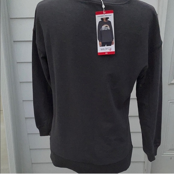 NWT | Wildfox | Easy Does It | Sommers Sweatshirt | Grey Rainbow | XS - Picture 5 of 8